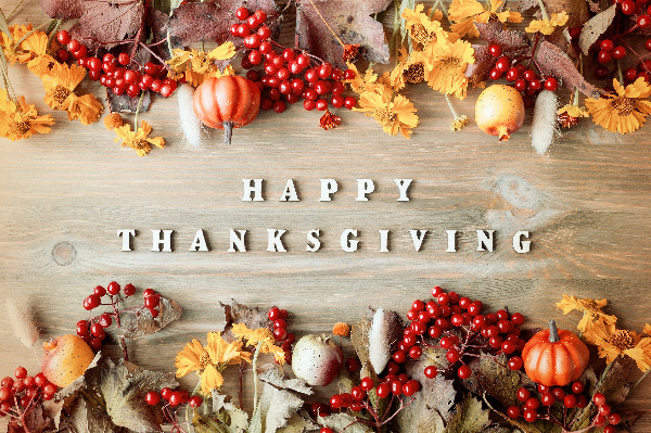 Wishing you a Happy Thanksgiving!